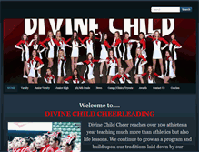 Tablet Screenshot of divinechildcheer.com